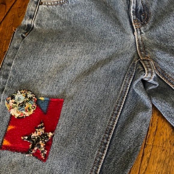 Women's Future Collective - Appliqued Patchwork Jeans - Size 0 - Picture 8 of 16
